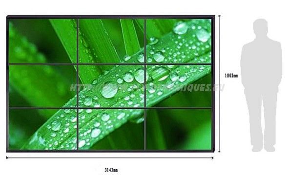 mur-images  Ecran Lcd gamme Vega sur mesure : écran dynamique mur images
